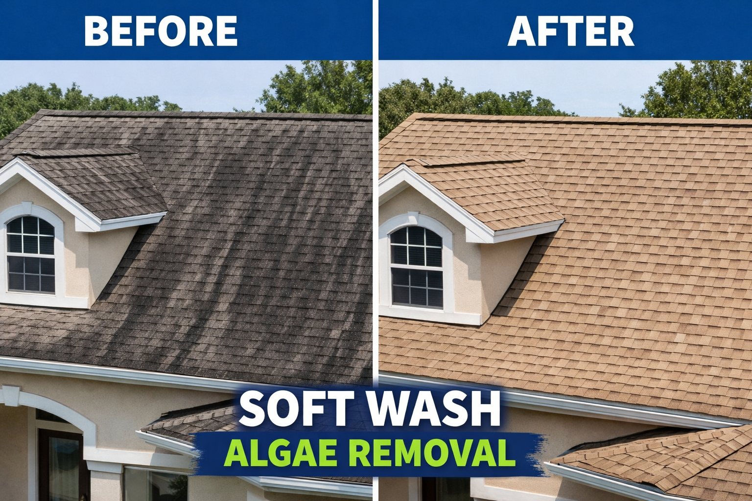 Brackell Pressure Washing 1 soft wash roof algae removal before after.jpg